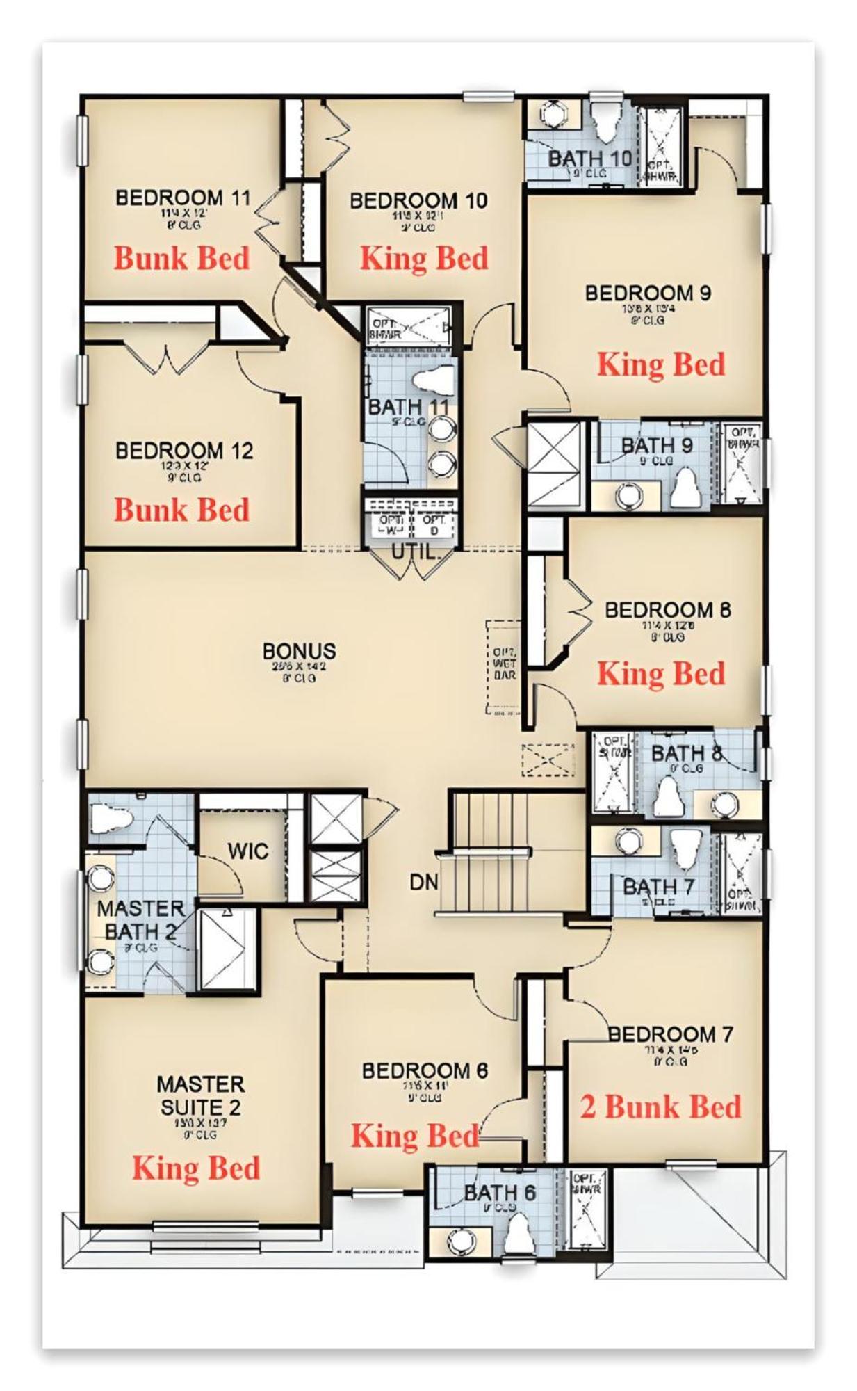 Luxury 12 Bedrooms Pool House 10 Min To Disney4630 Кисими Екстериор снимка